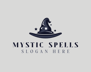 Witch - Wizard Magician Hat logo design