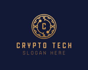 Cryptocurrency - Digital Cryptocurrency Tech logo design
