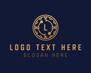 Stock Market - Digital Cryptocurrency Tech logo design