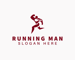 Sports Running Athlete logo design