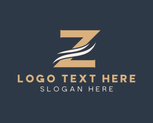 Swoosh - Real Estate Broker Letter Z logo design