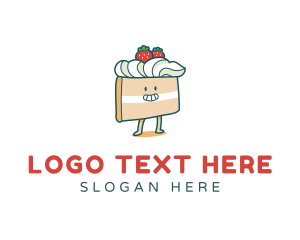 Bakery - Cute Cake Slice logo design