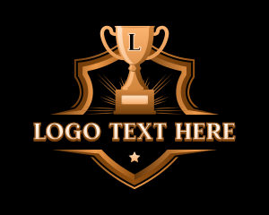 Victory - Trophy Victory Award logo design