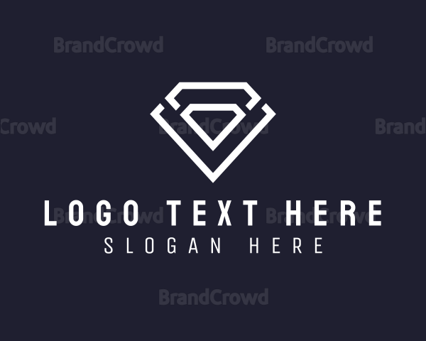 Diamond Gem Crystal Logo