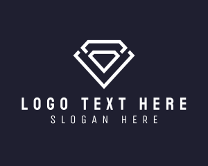 Investment - Diamond Gem Crystal logo design