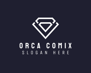 Diamond Gem Crystal Logo