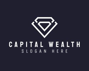 Capital - Diamond Gem Crystal logo design