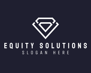 Equity - Diamond Gem Crystal logo design