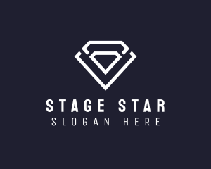 Precious Stone - Diamond Gem Crystal logo design