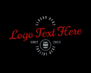 Liquor - Gothic Barrel Business logo design