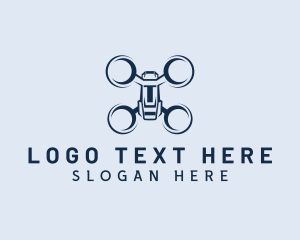 Quadcopter - Aerial Drone Photography logo design