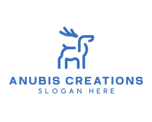 Wild Animal Deer logo design