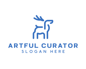 Wild Animal Deer logo design