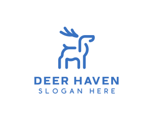 Deer - Wild Animal Deer logo design