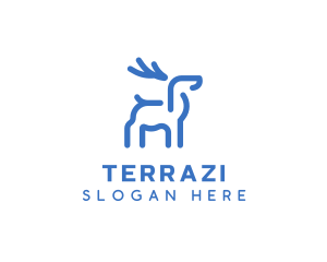 Wild Animal Deer logo design