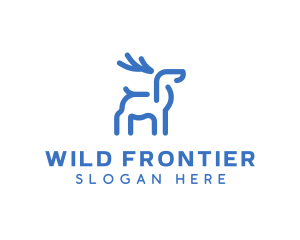 Wild Animal Deer logo design