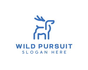 Hunting - Wild Animal Deer logo design