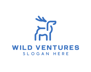 Wild - Wild Animal Deer logo design