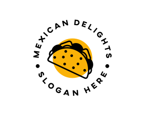 Mexican Taco Snack logo design