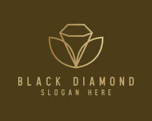 Diamond Lotus Flower logo design