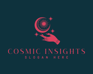 Astrology - Astrology Cosmic Hand logo design