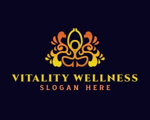 Yoga Wellness Meditation logo design