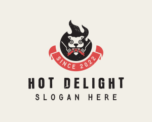 Flame Barbecue Grill logo design