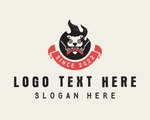 Diner - Flame Barbecue Grill logo design