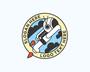 Clouds - Astronaut Success Leader logo design