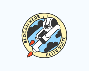 Astronaut Spaceman Suit logo design