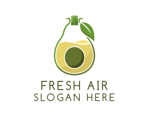 Organic Avocado Juice logo design