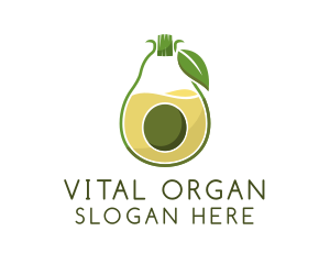 Organic Avocado Juice logo design