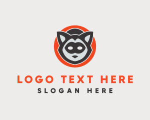 Burglar - Wild Raccoon Mask logo design