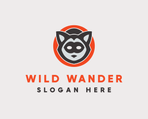 Wild Raccoon Mask logo design