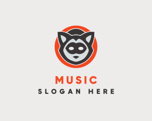 Burglar - Wild Raccoon Mask logo design