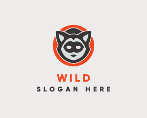 Wild Raccoon Mask logo design