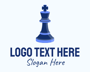 Olympics - Isometric King Chess Piece logo design