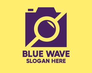 Blue Geometric Camera logo design