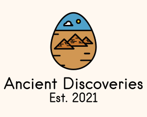 Ancient Pyramid Egg  logo design