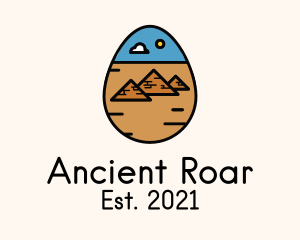 Ancient Pyramid Egg  logo design