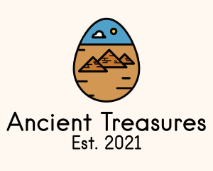 Ancient Pyramid Egg  logo design