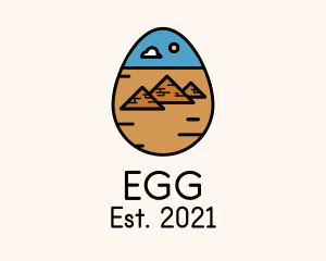 Ancient Pyramid Egg  logo design