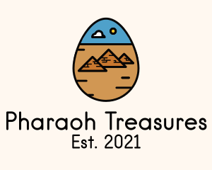 Ancient Pyramid Egg  logo design