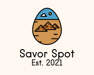 Ancient Pyramid Egg  logo design