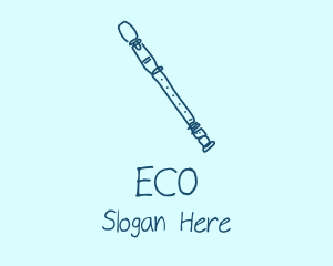 Recorder Flute Musical Instrument  Logo