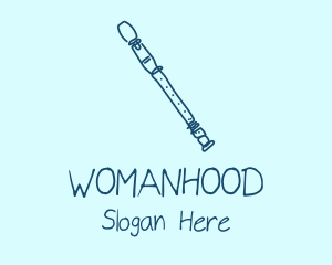 Recorder Flute Musical Instrument  Logo