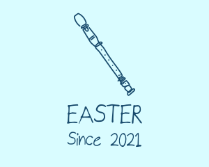 Doodle - Recorder Flute Musical Instrument logo design
