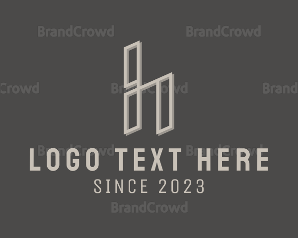 Minimalist Professional Furniture Letter H Logo