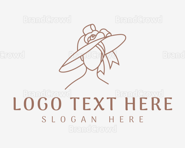 Elegant fashion Hat Logo