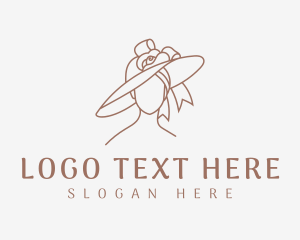 Scribble - Elegant fashion Hat logo design